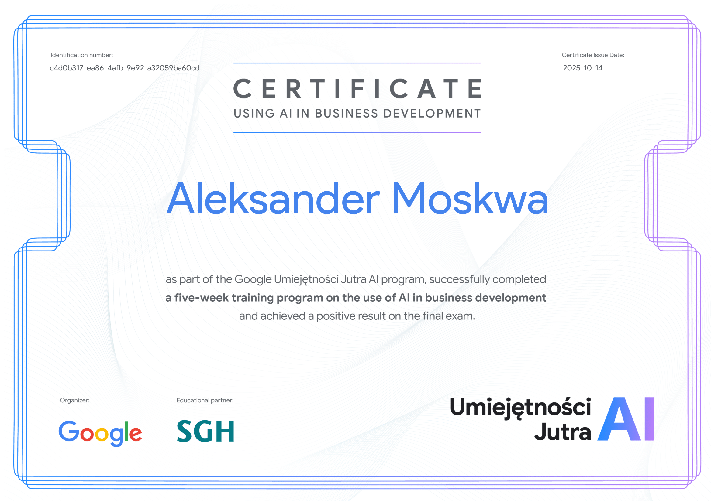 Google "Skills of Tomorrow AI 2.0"