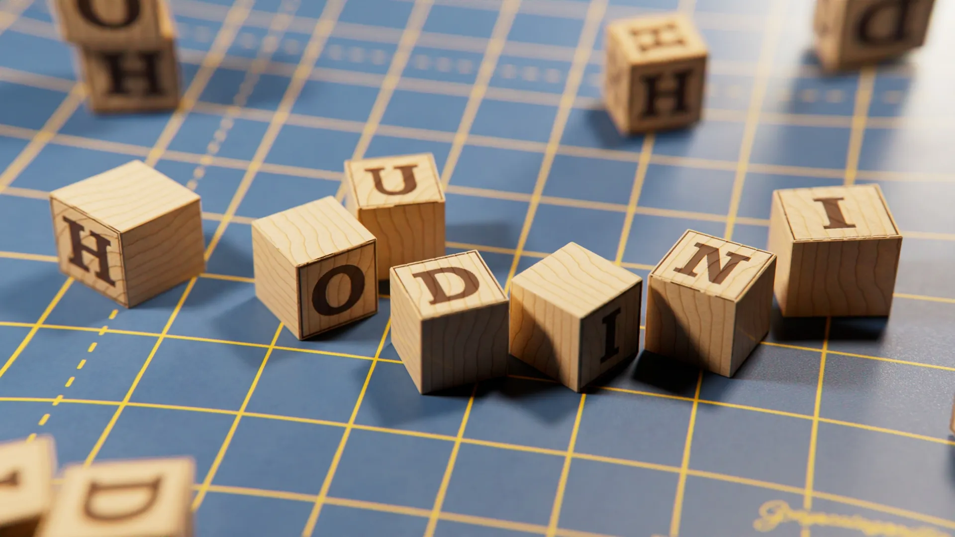 Wooden Cubes Still - Procedural Texture