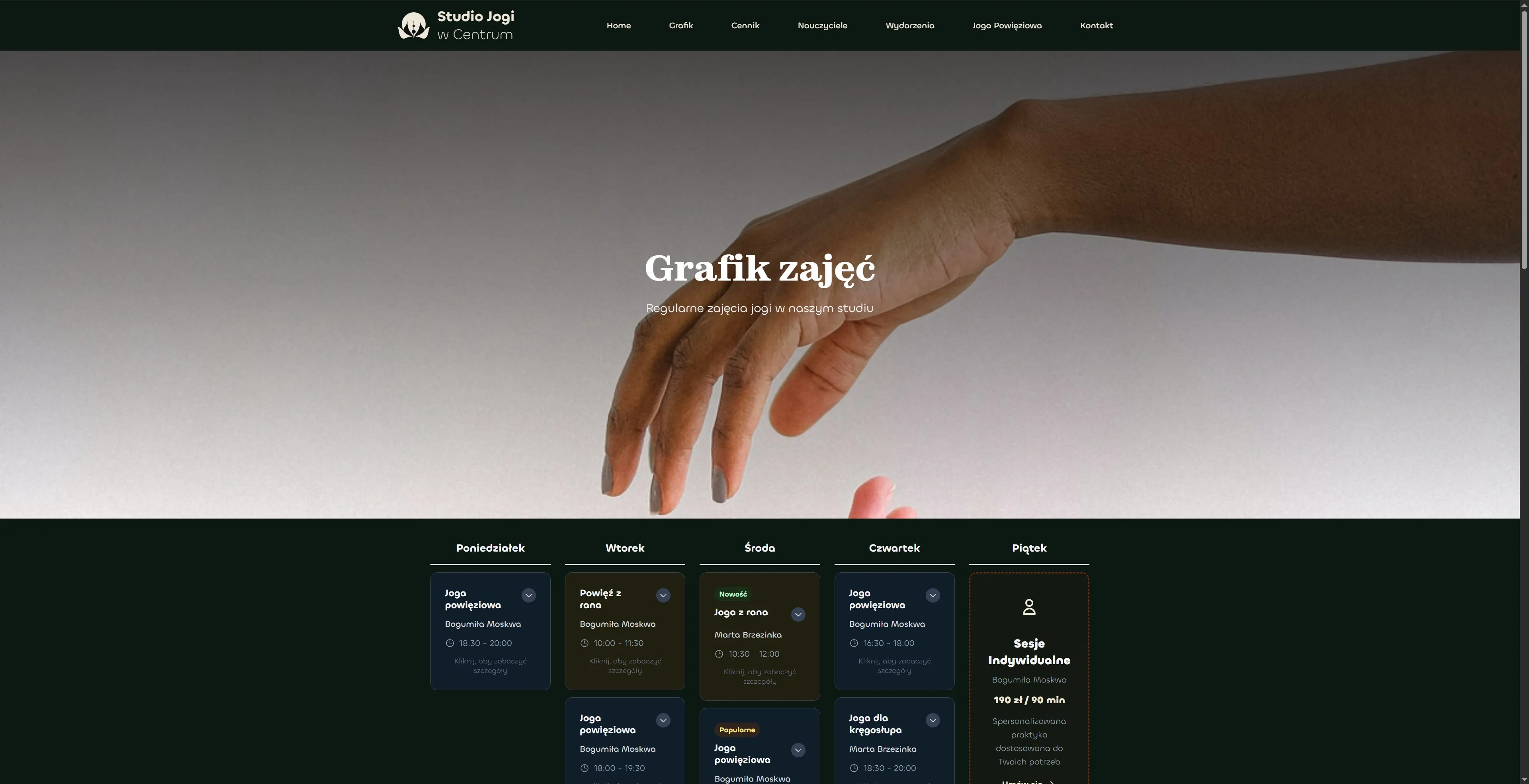 Joga Rybnik - Yoga Studio Website & Branding